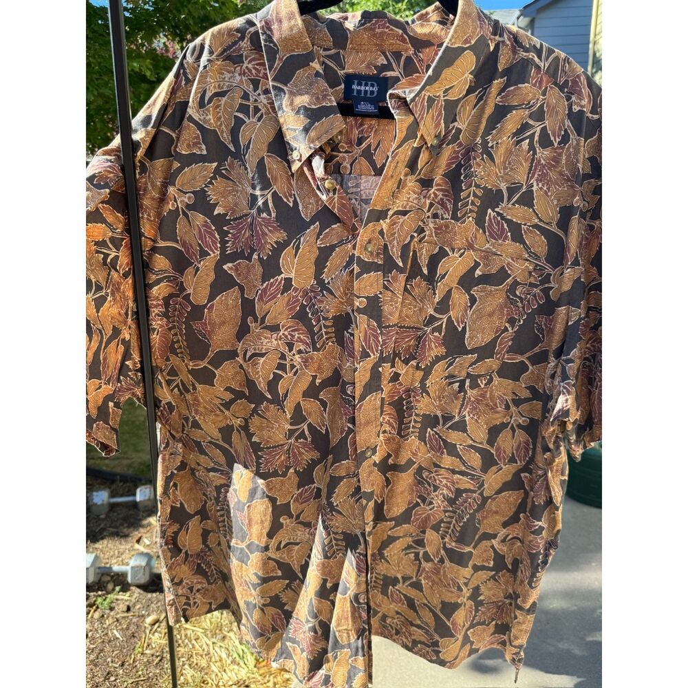 HB Sport Harbor Bay Big and Tall Aloha Hawaiian 100% Cotton Shirt 5XL